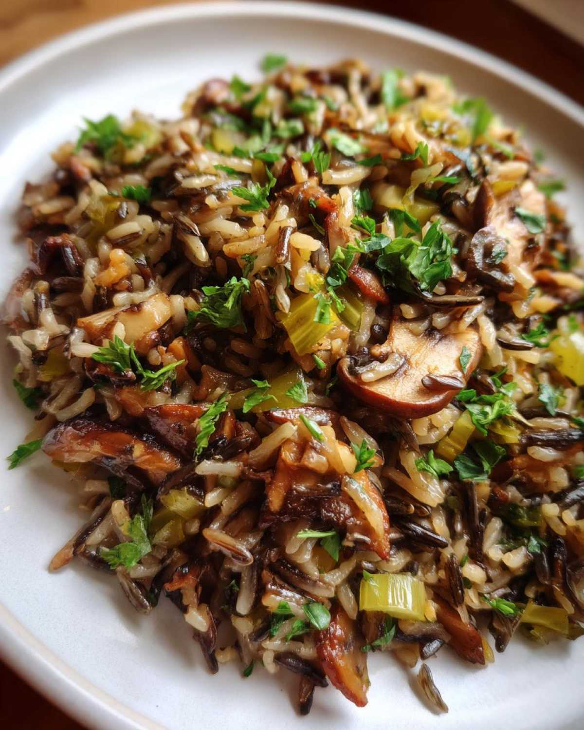 Wild Rice and Mushroom Pilaf - detail 1