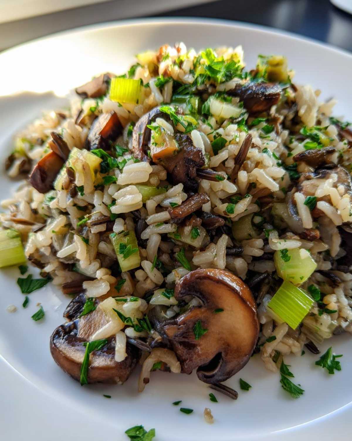 Wild Rice and Mushroom Pilaf - detail 2