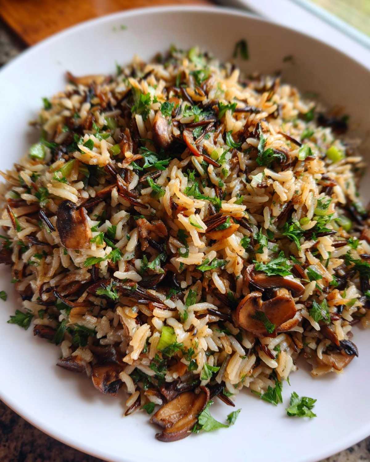 Wild Rice and Mushroom Pilaf - detail 4