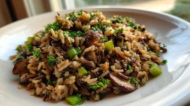 Wild Rice and Mushroom Pilaf