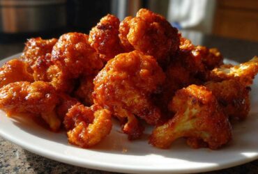 Air-Fryer Buffalo Cauliflower Wings