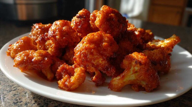Air-Fryer Buffalo Cauliflower Wings