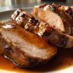 Apple Cider Glazed Pork Tenderloin
