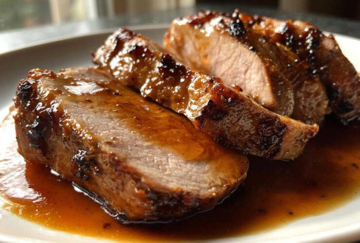 Apple Cider Glazed Pork Tenderloin