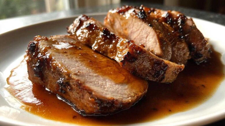 Apple Cider Glazed Pork Tenderloin