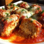 Baked Chicken Parmesan Meatballs