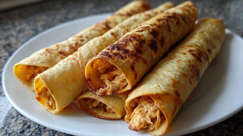 Baked Chicken Taquitos