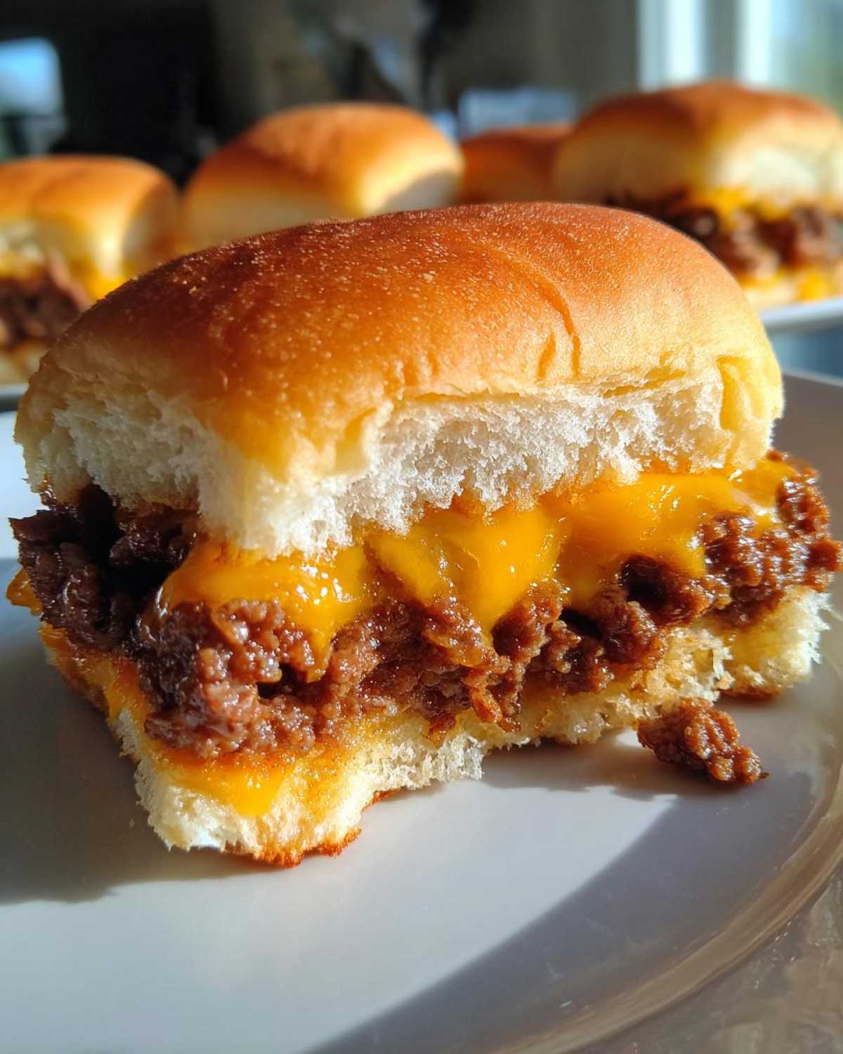 Beef and Cheddar Sliders - detail 1
