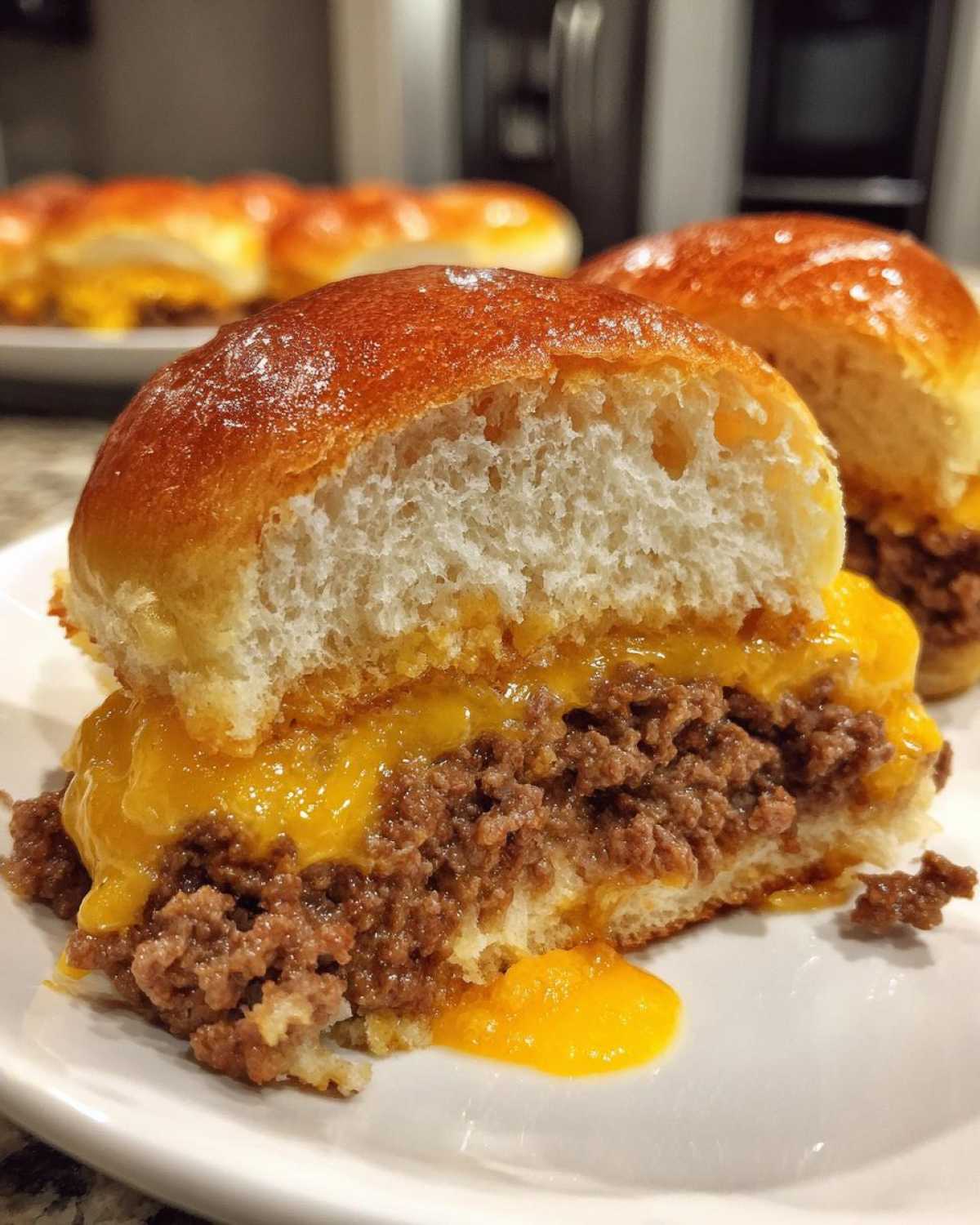 Beef and Cheddar Sliders - detail 4
