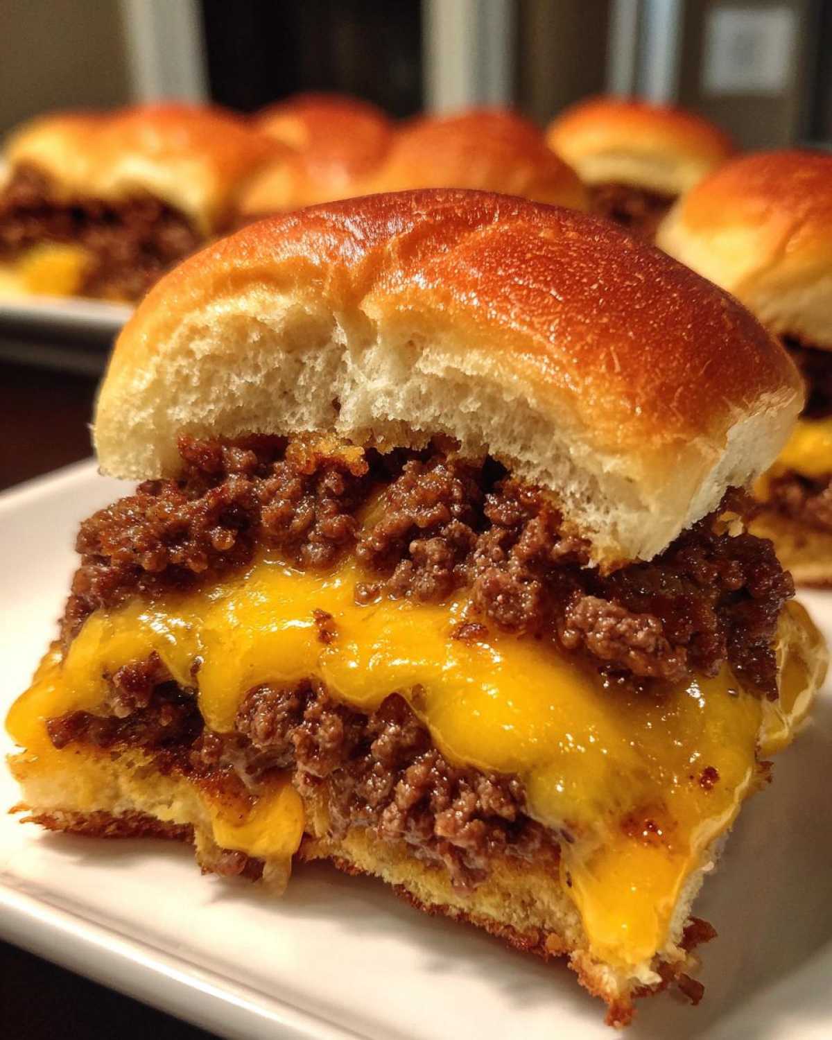 Beef and Cheddar Sliders - detail 2