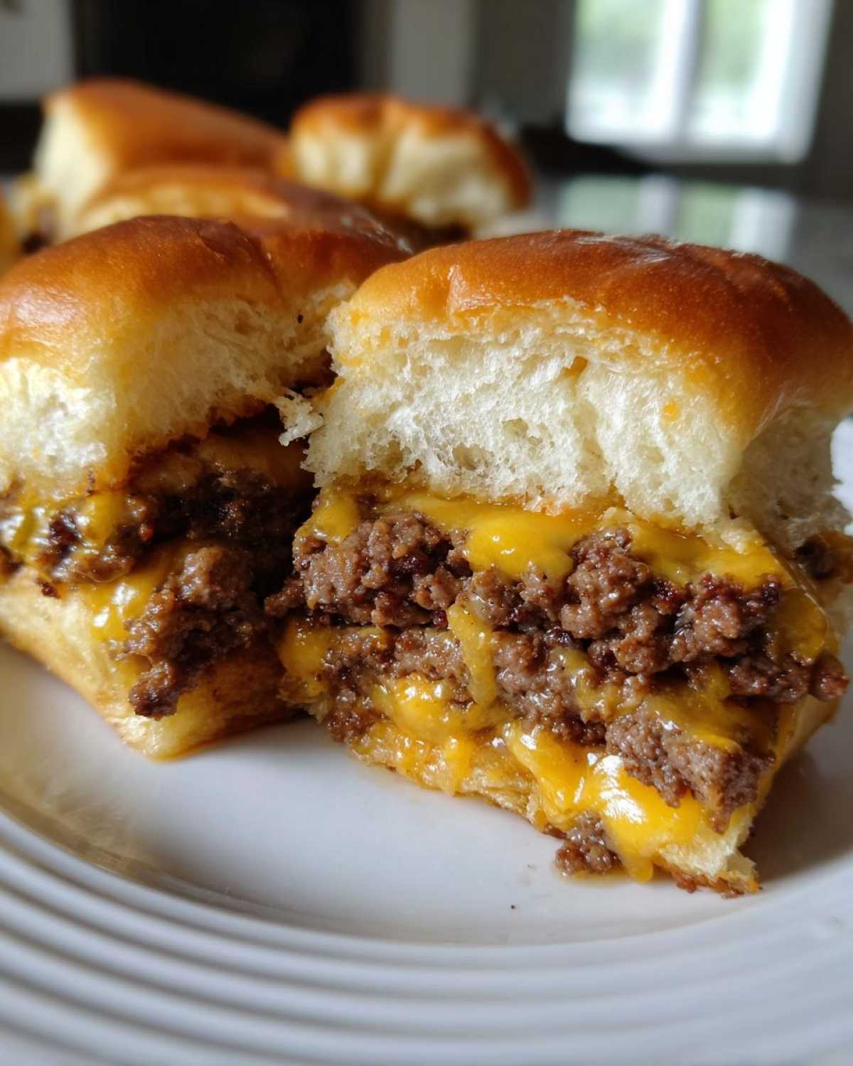 Beef and Cheddar Sliders - detail 3