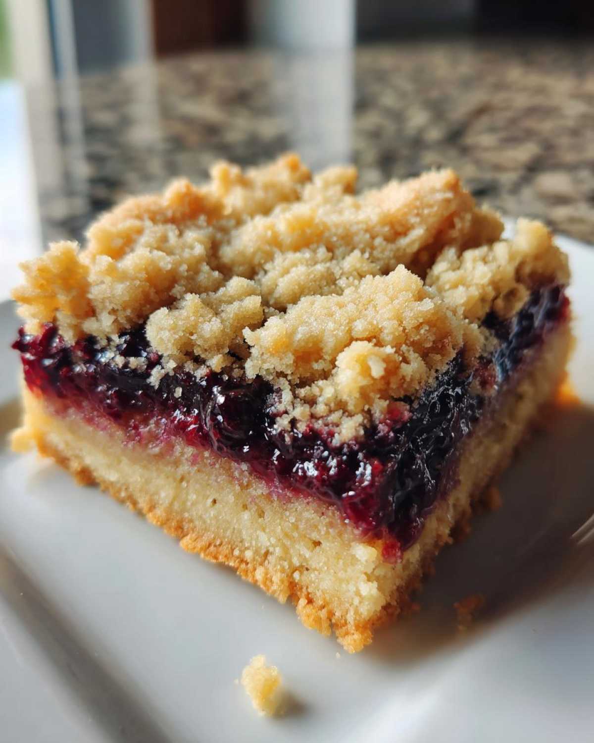 Blackberry Jam Crumble Bars - detail 1