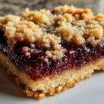 Blackberry Jam Crumble Bars