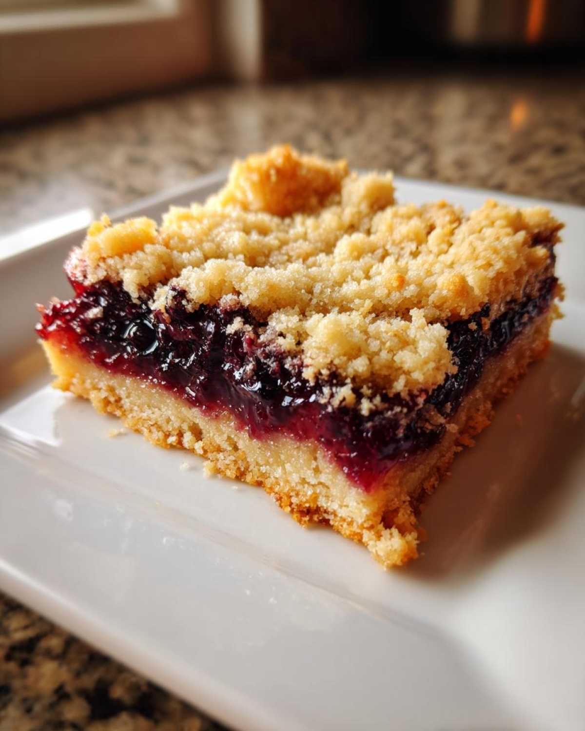 Blackberry Jam Crumble Bars - detail 2