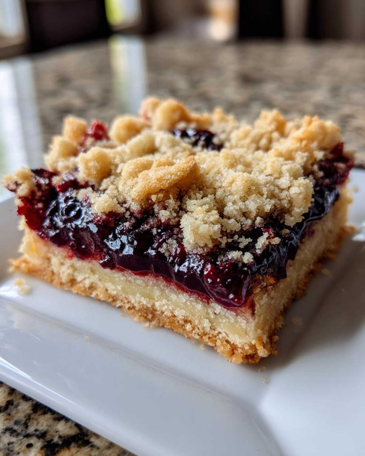 Blackberry Jam Crumble Bars - detail 3
