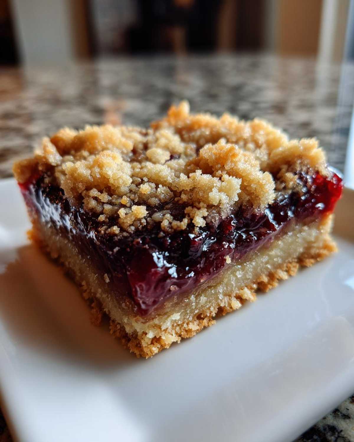 Blackberry Jam Crumble Bars - detail 4