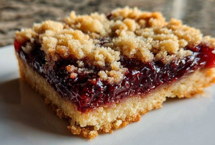 Blackberry Jam Crumble Bars
