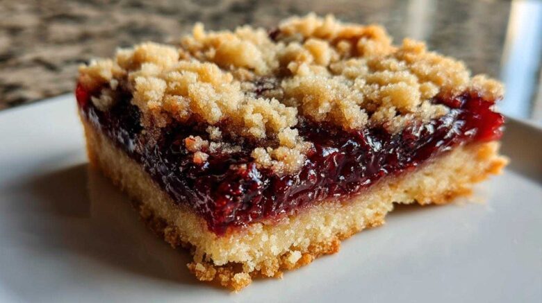 Blackberry Jam Crumble Bars