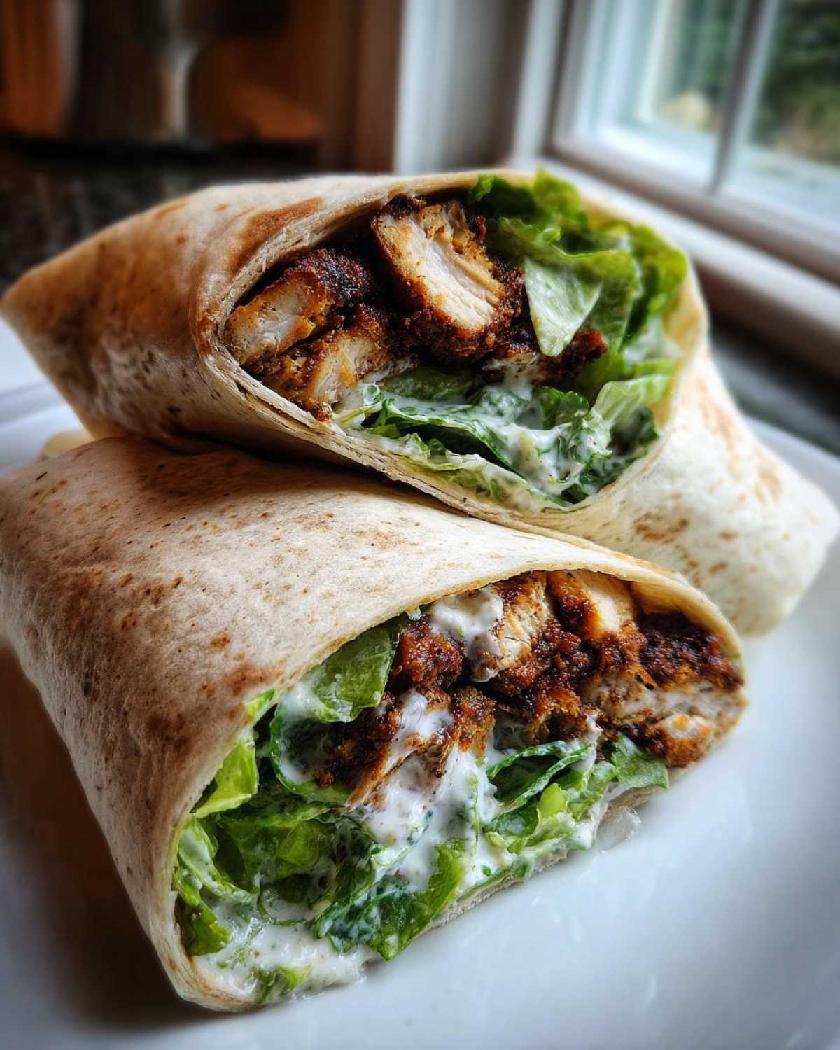 Blackened Chicken Caesar Wraps - detail 3