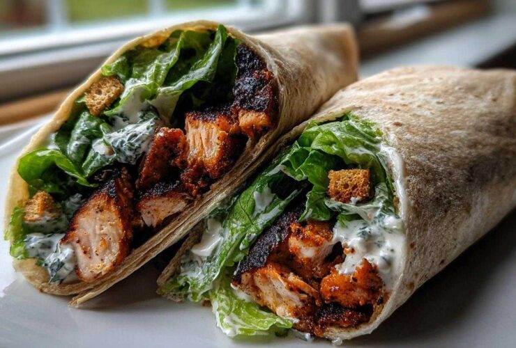 Blackened Chicken Caesar Wraps