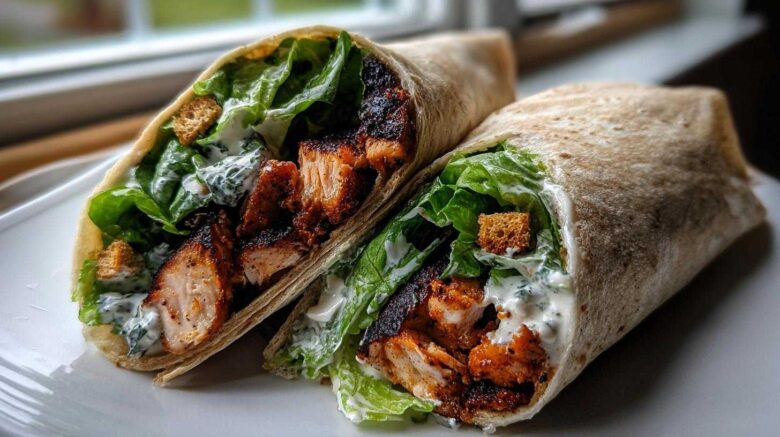 Blackened Chicken Caesar Wraps