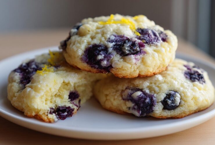 Blueberry Lemon Ricotta Cookies