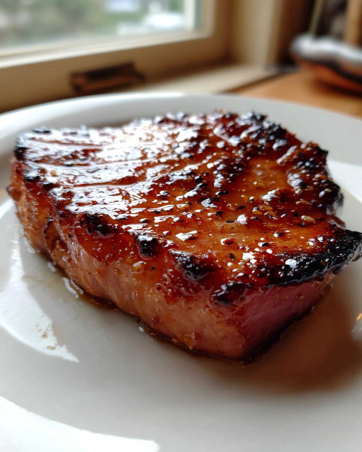Brown Sugar Glazed Ham Steak - detail 2
