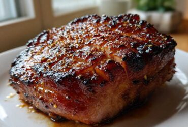 Brown Sugar Glazed Ham Steak