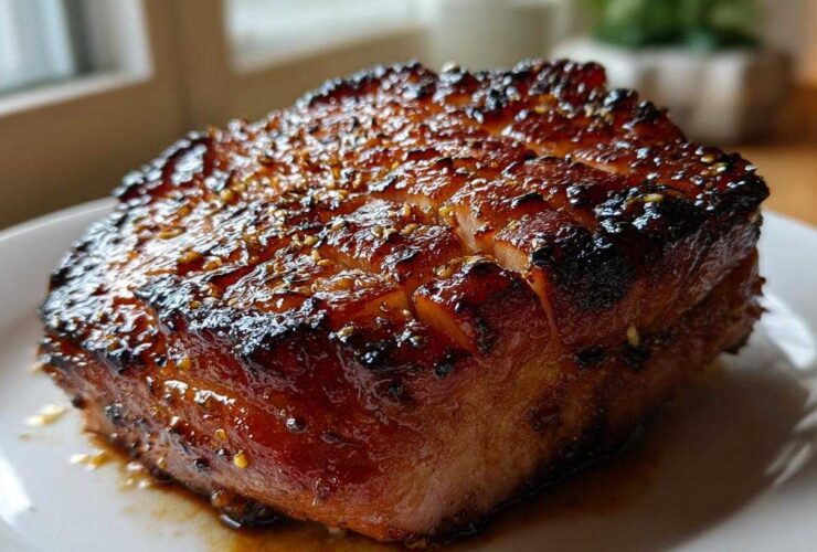 Brown Sugar Glazed Ham Steak