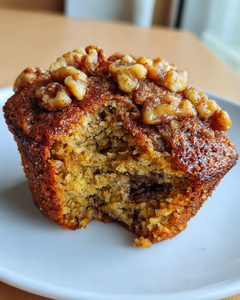Brown Sugar Walnut Banana Muffins - detail 2