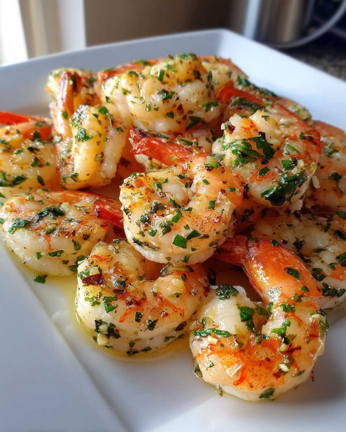 Buttery Garlic Herb Shrimp - detail 1