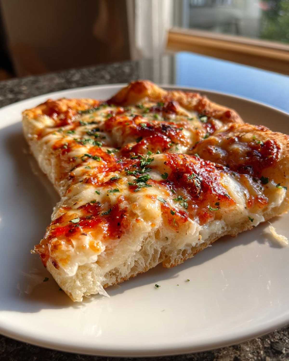 Buttery Garlic Naan Pizza - detail 3