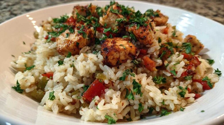 Cajun Chicken and Rice Skillet