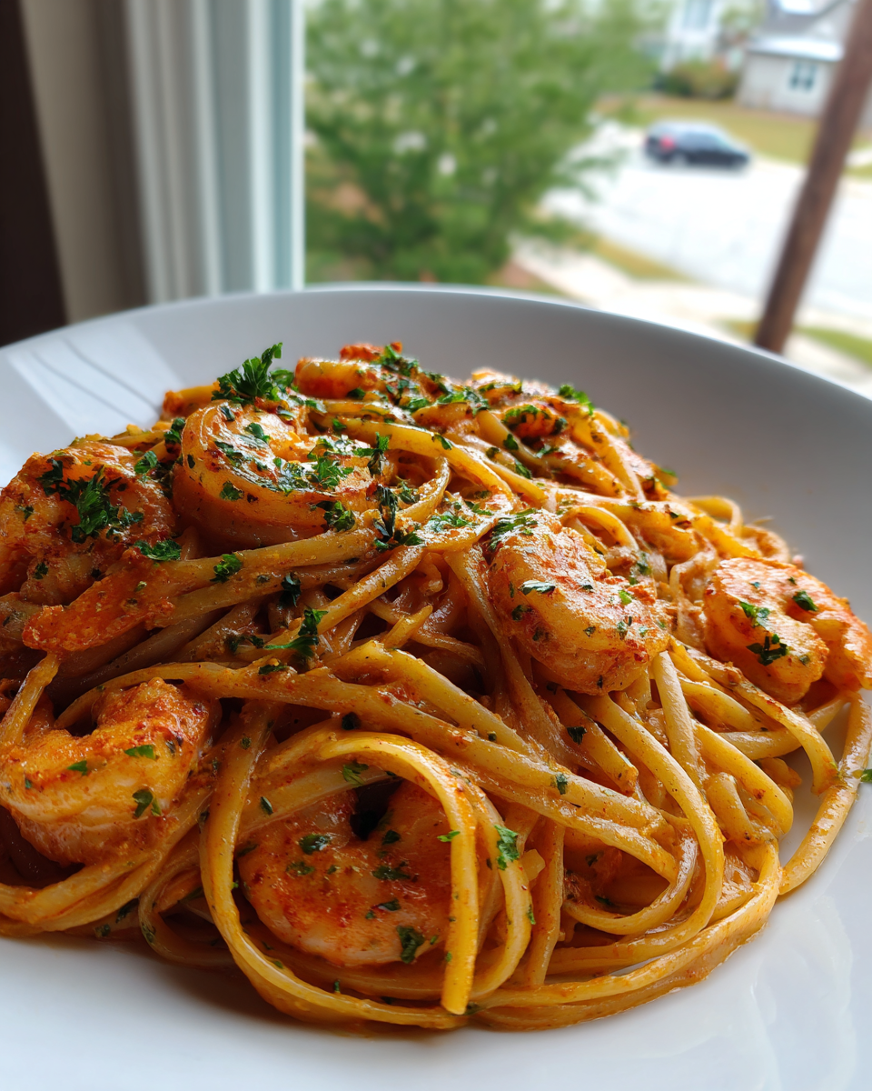 Cajun Shrimp Pasta - detail 2