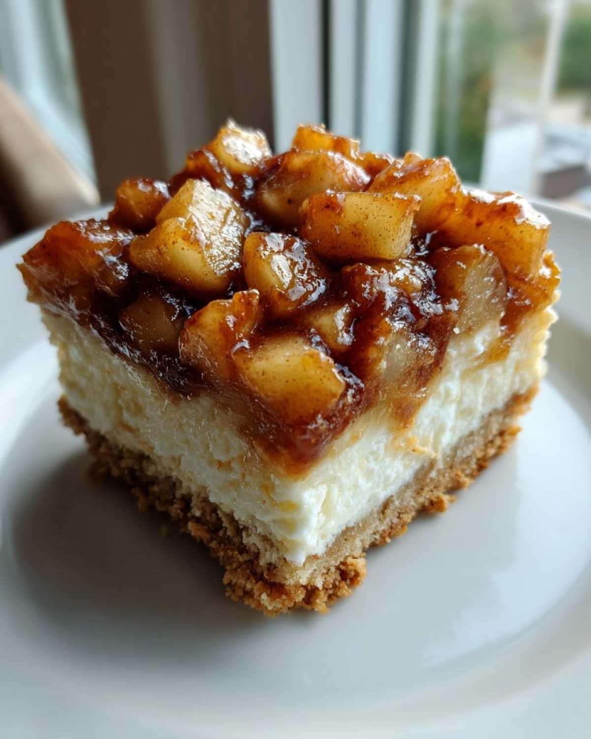 Caramel Apple Cheesecake Bars - detail 1