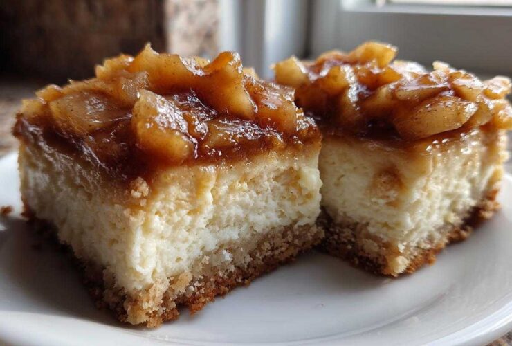 Caramel Apple Cheesecake Bars