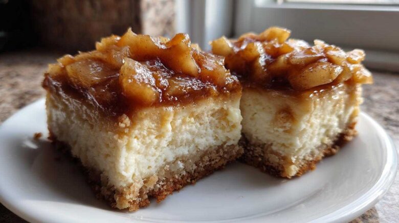 Caramel Apple Cheesecake Bars
