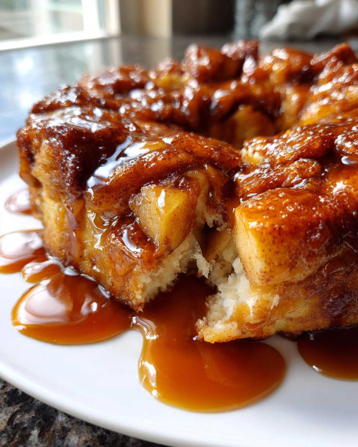 Caramel Apple Monkey Bread - detail 2