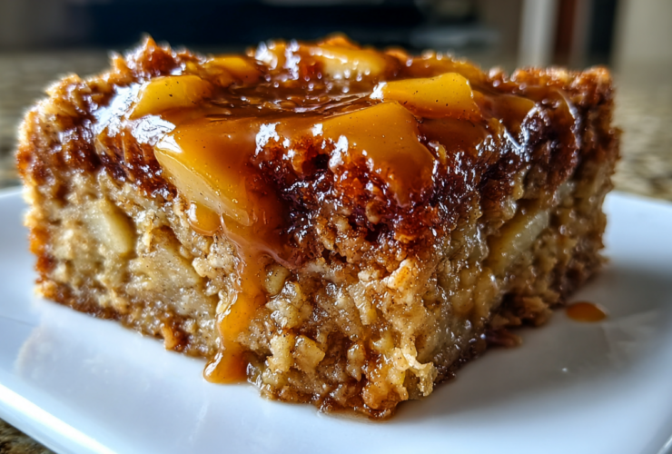 Caramel Apple Oatmeal Bake