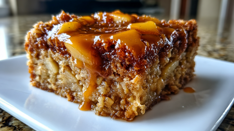 Caramel Apple Oatmeal Bake