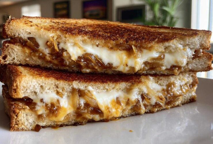 Caramelized Onion Grilled Cheese
