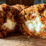 Carrot Cake Muffins with Cream Cheese Filling