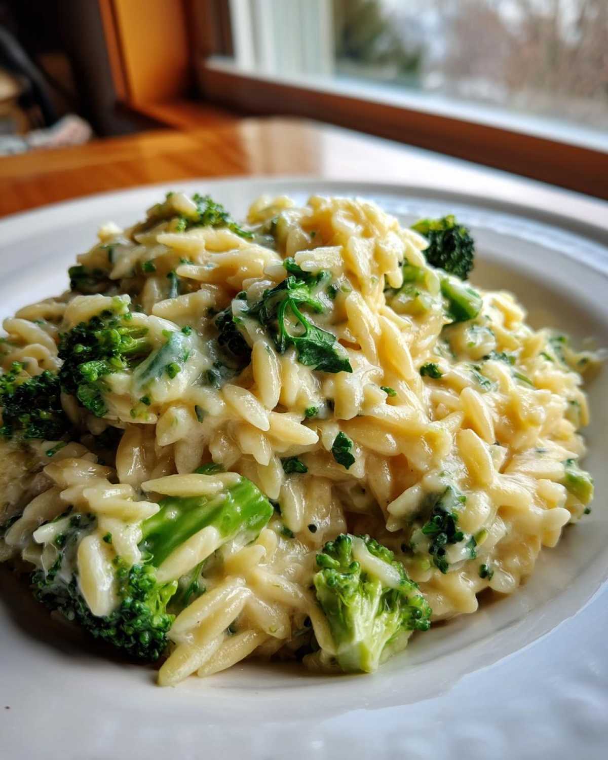 Cheesy Broccoli Orzo - detail 4