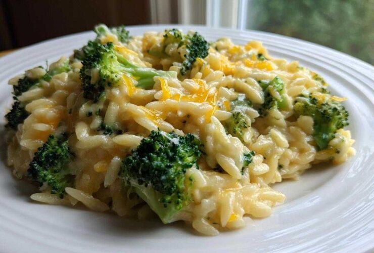 Cheesy Broccoli Orzo