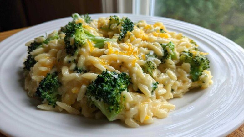 Cheesy Broccoli Orzo