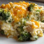 Cheesy Chicken Broccoli Rice Bake