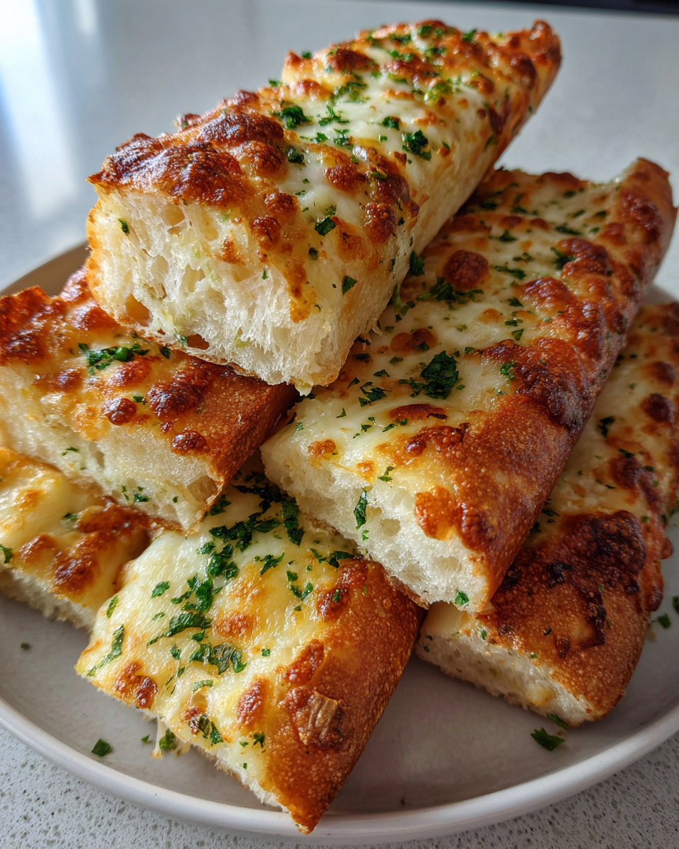 Cheesy Garlic Breadsticks - detail 2