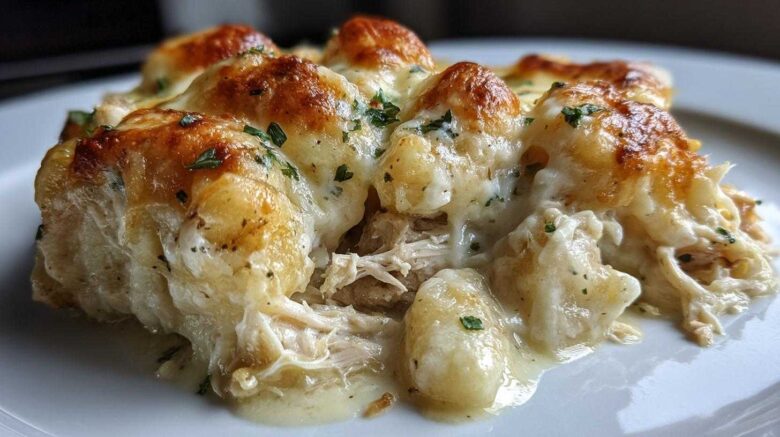 Chicken Alfredo Gnocchi Bake