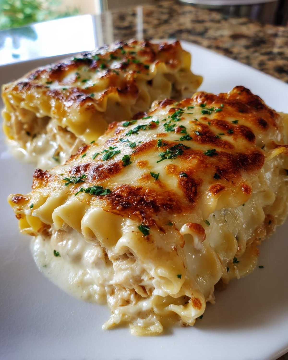 Chicken Alfredo Lasagna Roll-Ups - detail 1
