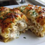 Chicken Alfredo Lasagna Roll-Ups